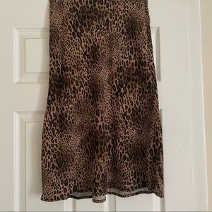 Cheetah Print Midi Skirt
